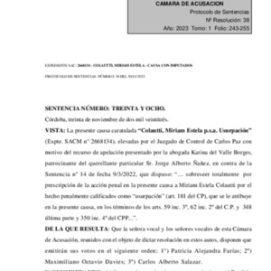 Acusacion Usurpacion Prescripcion de la accion penal Medidas para hacer cesar efectos del delito.pdf