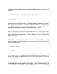 LAS DECISIONES PARA SUPERAR LA CRISIS DE LA EMPRESA POR MECANISMOS DE GESTION Y EXTRA JUDICIALE1.pdf