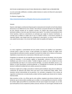 EFECTOS DE LA INEFICACIA DE UN ACTO DEL PROCESO EN EL CÓMPUTO DE LA PRESCRIPCIÓN.pdf
