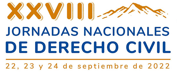 Logotipo de las XXVIII Jornadas nacionales de Derecho Civil